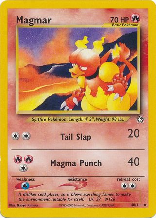 Magmar (40/111) [Neo Genesis Unlimited]