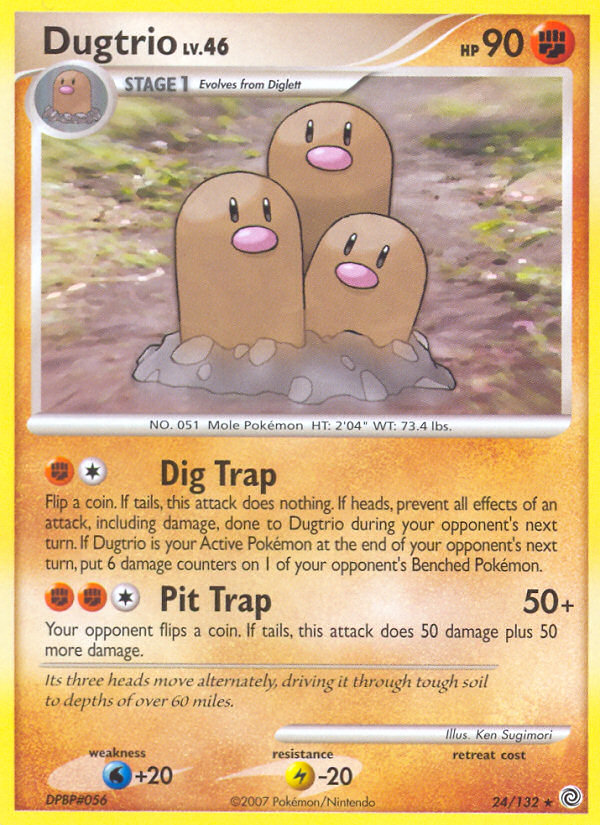 Dugtrio (24/132) [Diamond & Pearl: Secret Wonders]