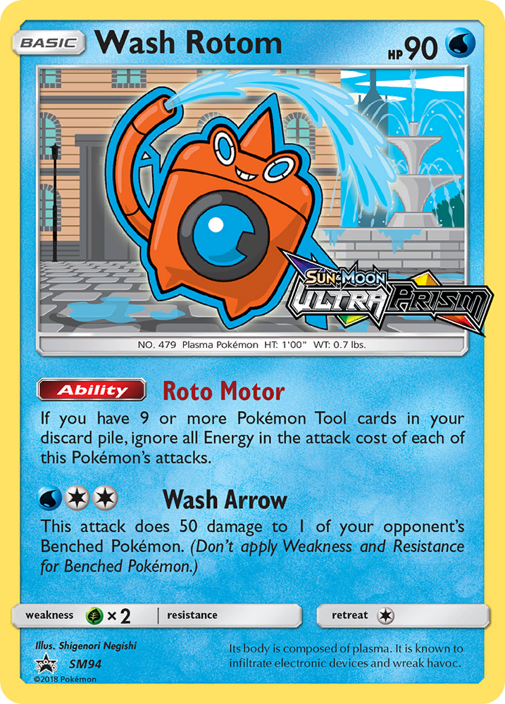 Wash Rotom (SM94) [Sun & Moon: Black Star Promos]