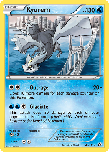 Kyurem (43/113) (Theme Deck Exclusive) [Black & White: Legendary Treasures]