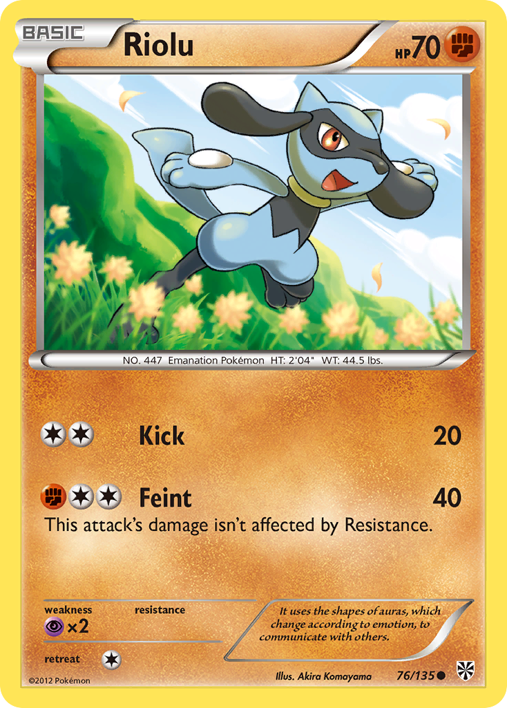 Riolu (76/135) [Black & White: Plasma Storm]