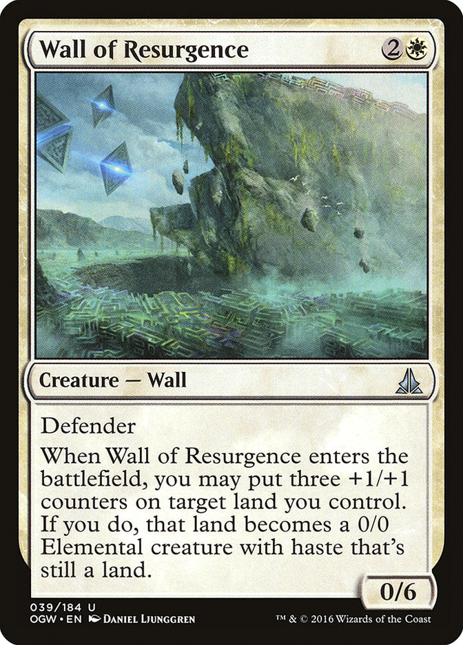 mtg gatewatch cards Wall of Resurgence [Oath of the Gatewatch]