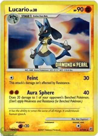 Lucario (6/130) [Burger King Promos: 2008 Collection]