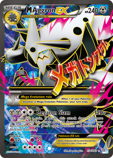 M Aggron EX (154/160) [XY: Primal Clash]