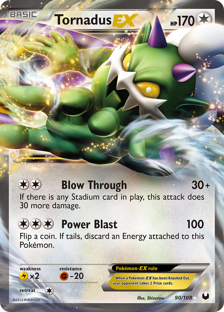 Tornadus EX (90/108) [Black & White: Dark Explorers]