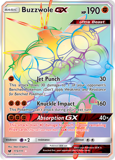 Buzzwole GX (115/111) [Sun & Moon: Crimson Invasion]