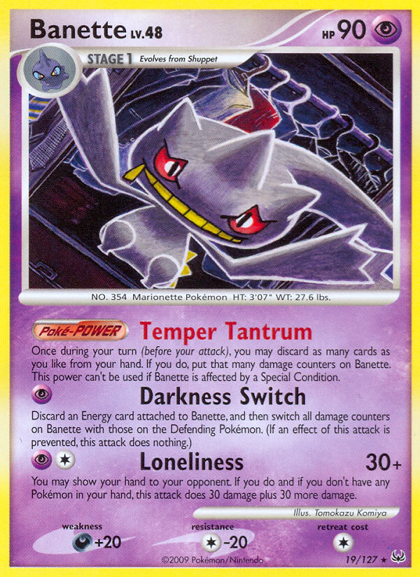 Banette (19/127) [Platinum: Base Set]