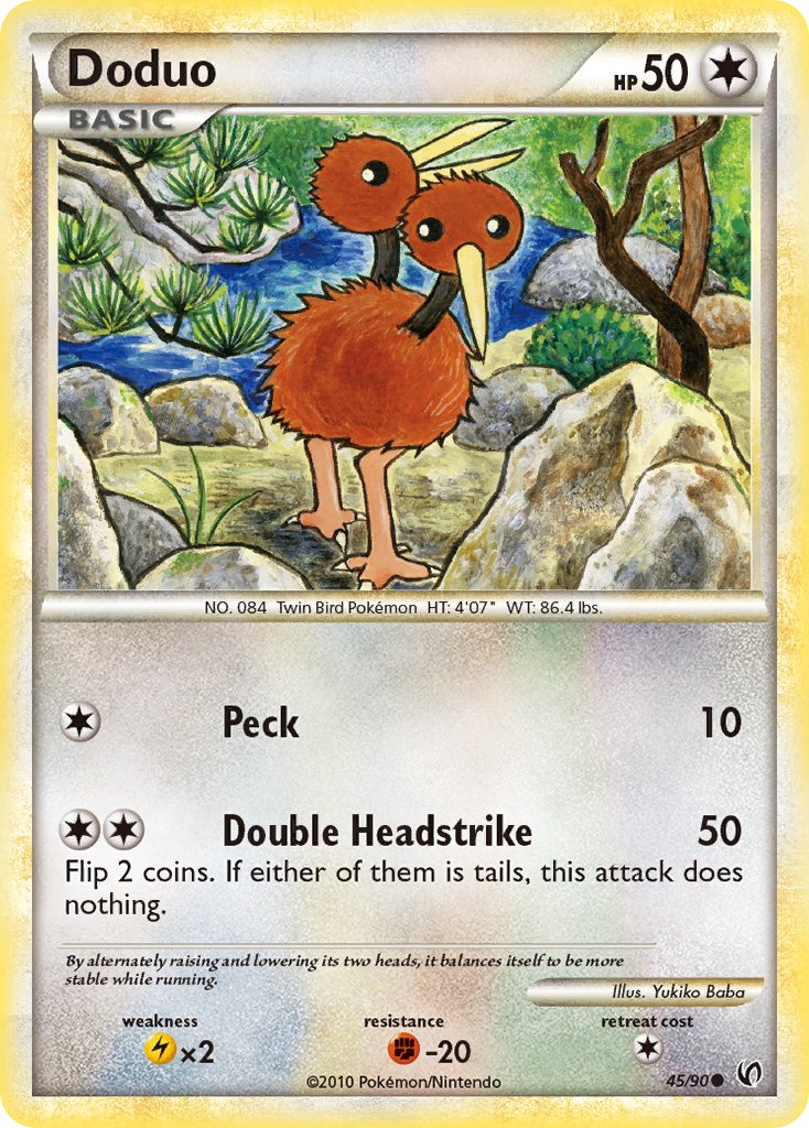 Doduo (45/90) [HeartGold & SoulSilver: Undaunted]