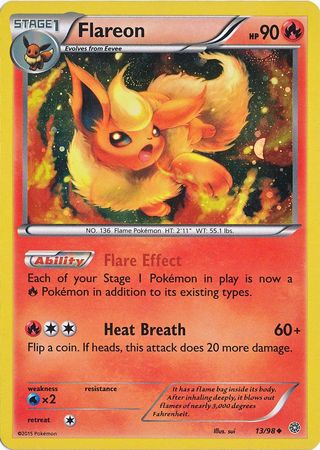 Flareon (13/98) (Cosmos Holo) [XY: Ancient Origins]