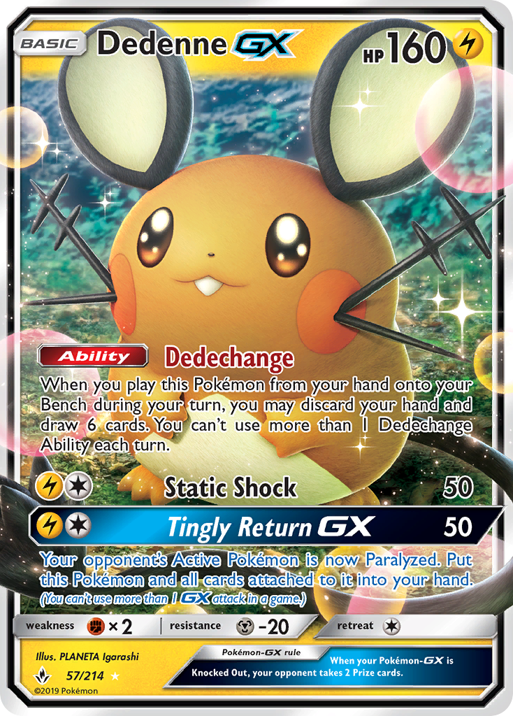 Dedenne GX (57/214) [Sun & Moon: Unbroken Bonds]