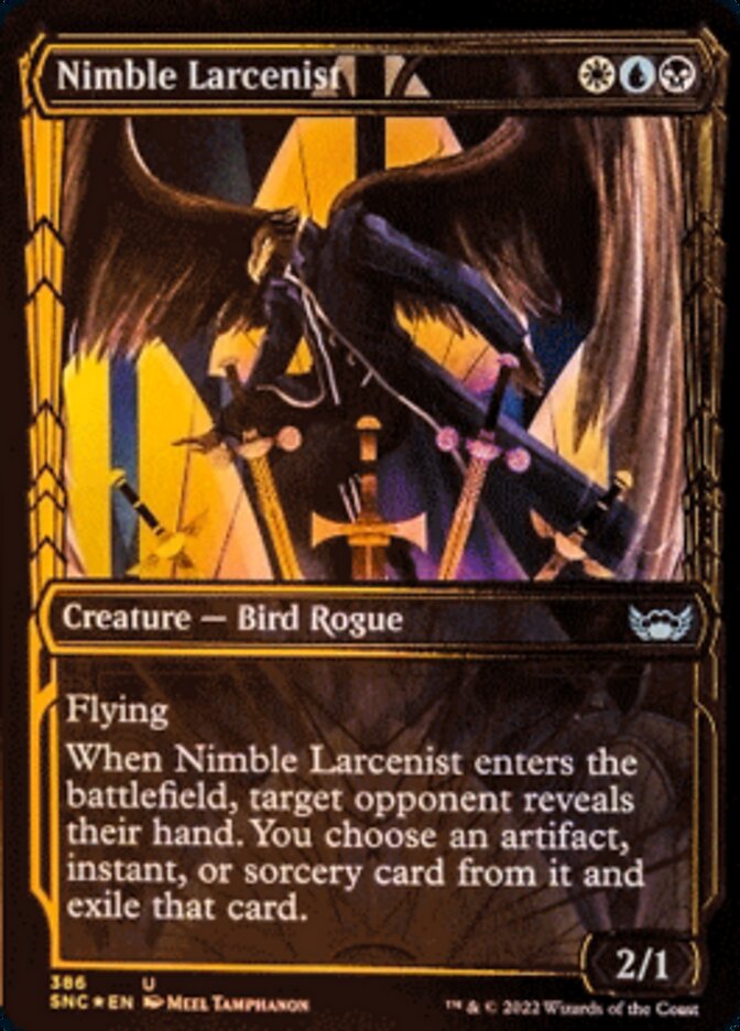 Nimble Larcenist (Showcase Golden Age Gilded Foil) [Streets of New Cap Nimble Larcenist (Showcase Golden Age Gilded Foil) [Streets of New Cap
