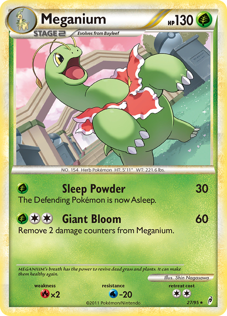 Meganium (27/95) [HeartGold & SoulSilver: Call of Legends]