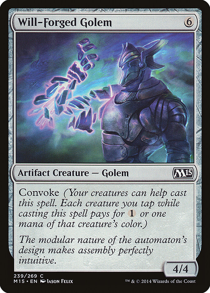 golem cards mtg Will-Forged Golem [Magic 2015]