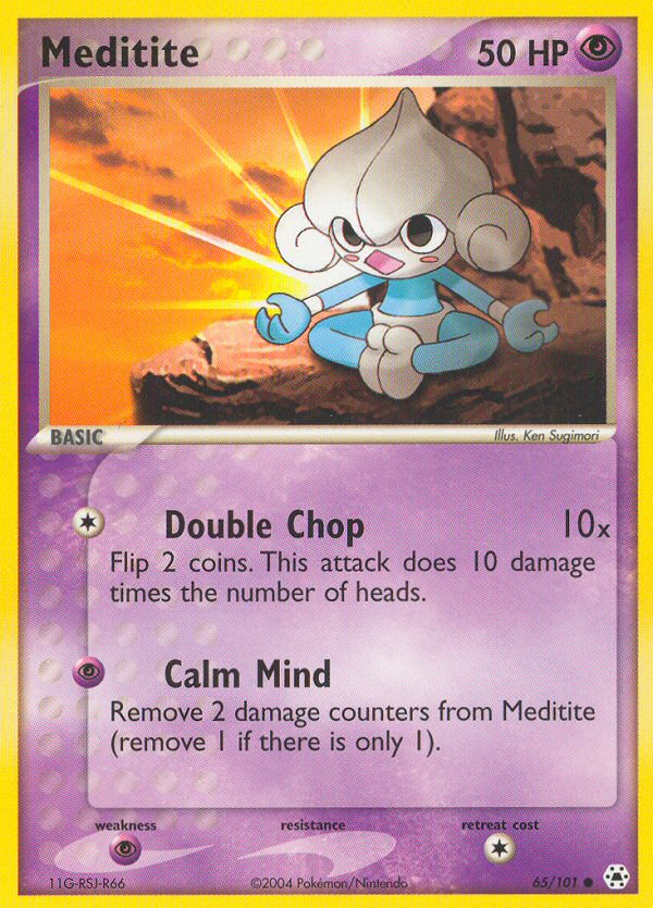 Meditite (65/101) [EX: Hidden Legends]