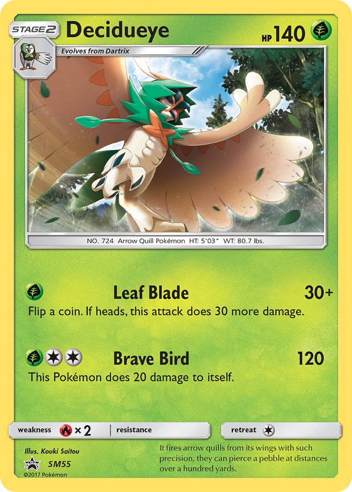 Decidueye (SM55) [Sun & Moon: Black Star Promos]