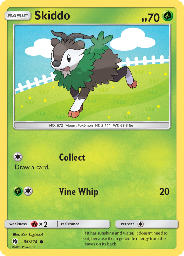 Skiddo (35/214) [Sun & Moon: Lost Thunder]