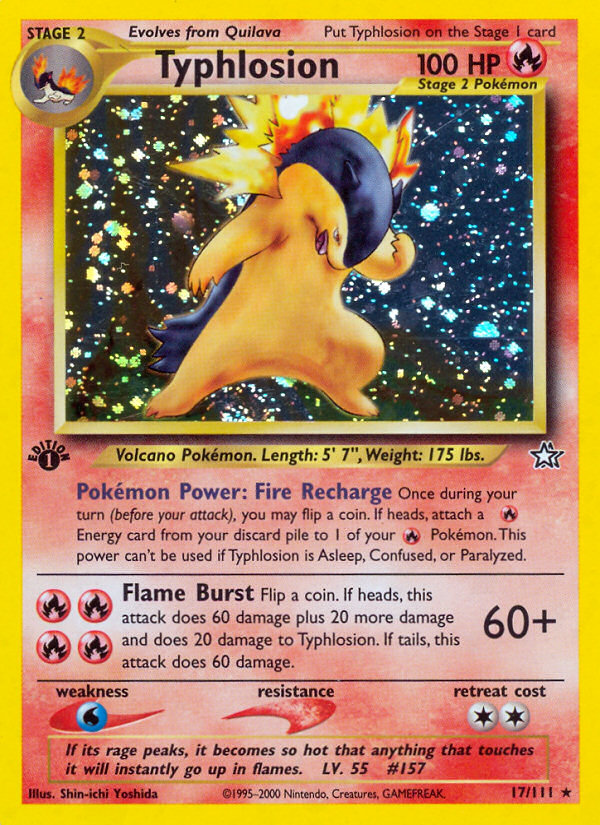 Typhlosion (17/111) [Neo Genesis 1st Edition]