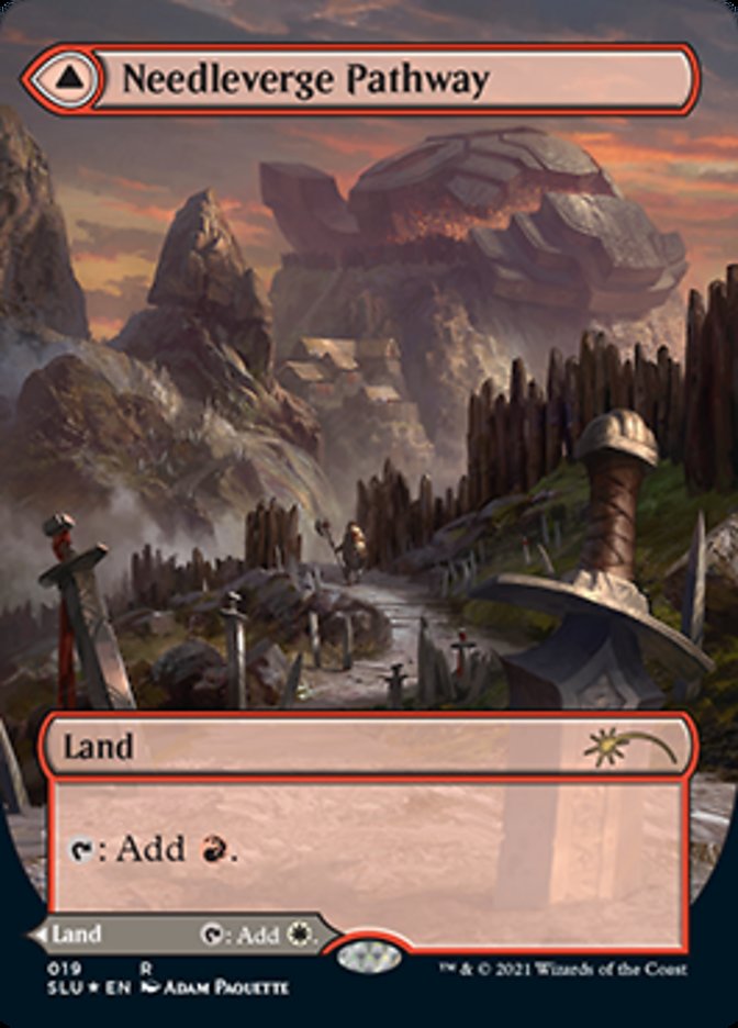 Needleverge Pathway // Pillarverge Pathway (Borderless) [Secret Lair: