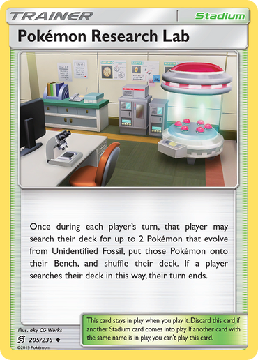 Pokemon Research Lab (205/236) [Sun & Moon: Unified Minds]