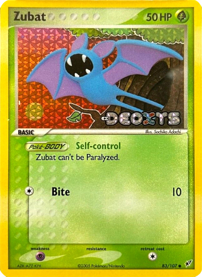 Zubat (83/107) (Stamped) [EX: Deoxys]