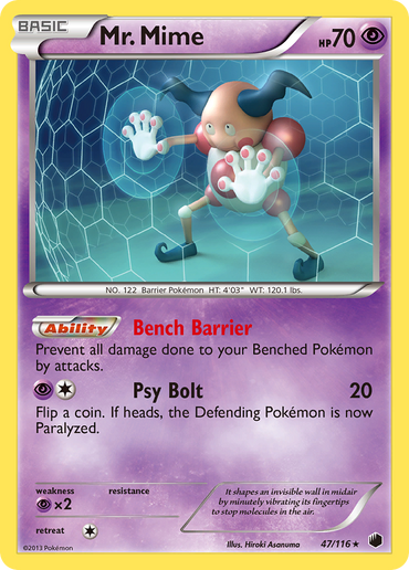 Mr. Mime (47/116) [Black & White: Plasma Freeze]