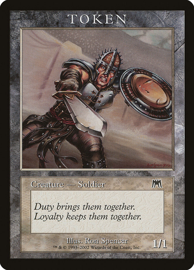 mtg soldier token cards Soldier Token [Magic Player Rewards 2002]