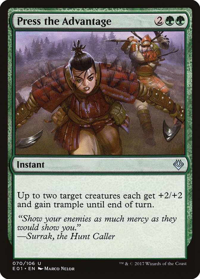 archenemy card mtg Press the Advantage [Archenemy: Nicol Bolas]