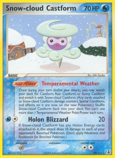 Snow-cloud Castform (29/113) [EX: Delta Species]