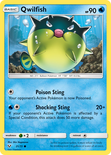 Qwilfish (21/73) [Sun & Moon: Shining Legends]