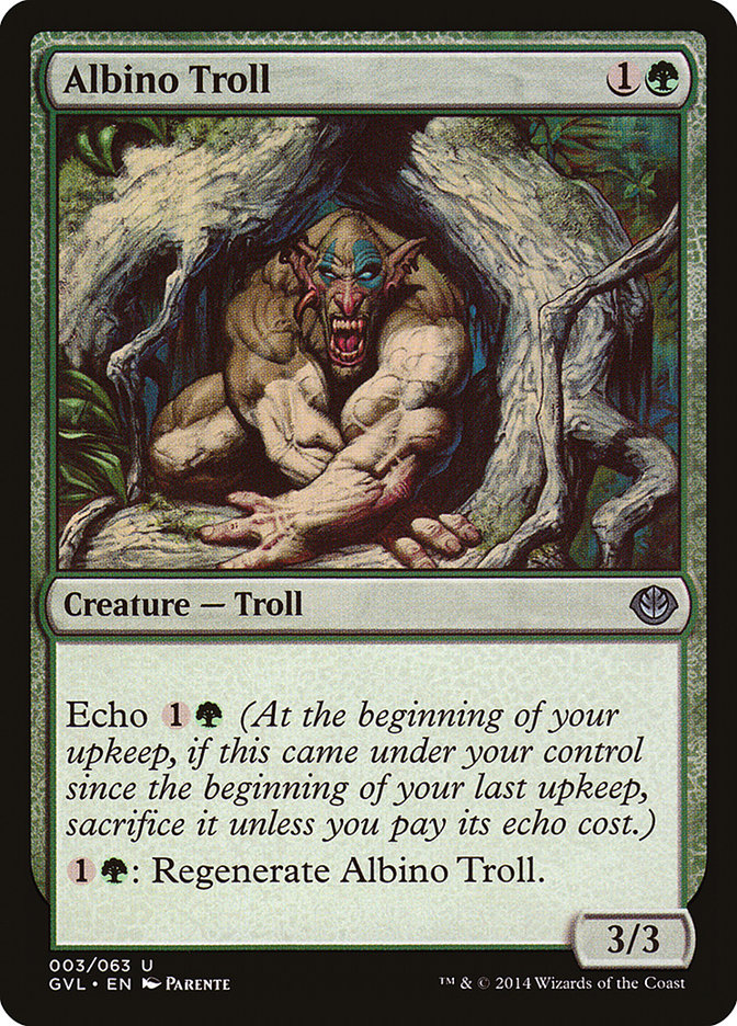 Albino Troll (Garruk vs. Liliana) [Duel Decks Anthology]