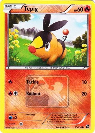 Tepig (15/114) (League Promo) [Black & White: Base Set]