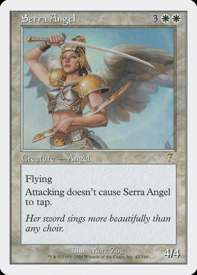 serra cards mtg Serra Angel [Seventh Edition]