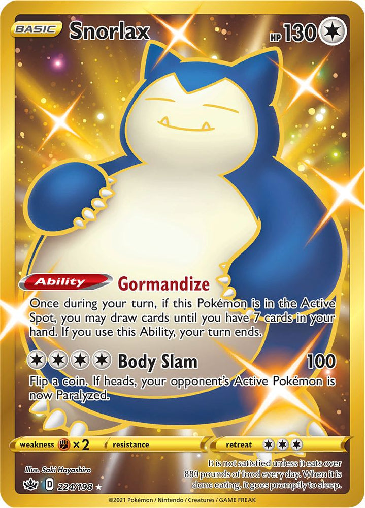 Snorlax (224/198) [Sword & Shield: Chilling Reign]