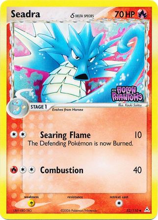 pokemon card seadra Seadra (52/110) (Delta Species) (Stamped) [EX: Holon Phantoms]