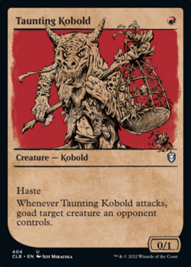 Taunting Kobold (Showcase) [Commander Legends: Battle for Baldur's Gat