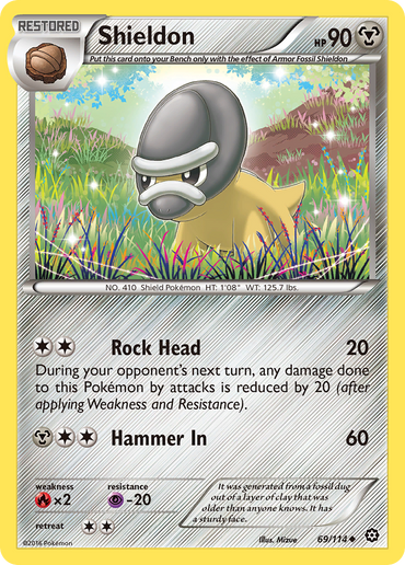 Shieldon (69/114) [XY: Steam Siege]