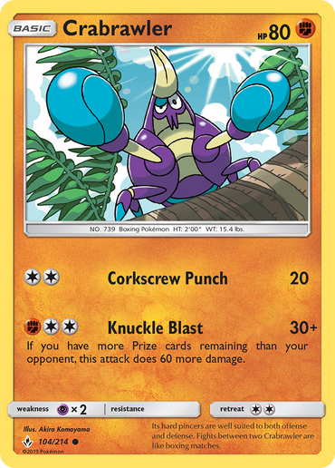 Crabrawler (104/214) [Sun & Moon: Unbroken Bonds]