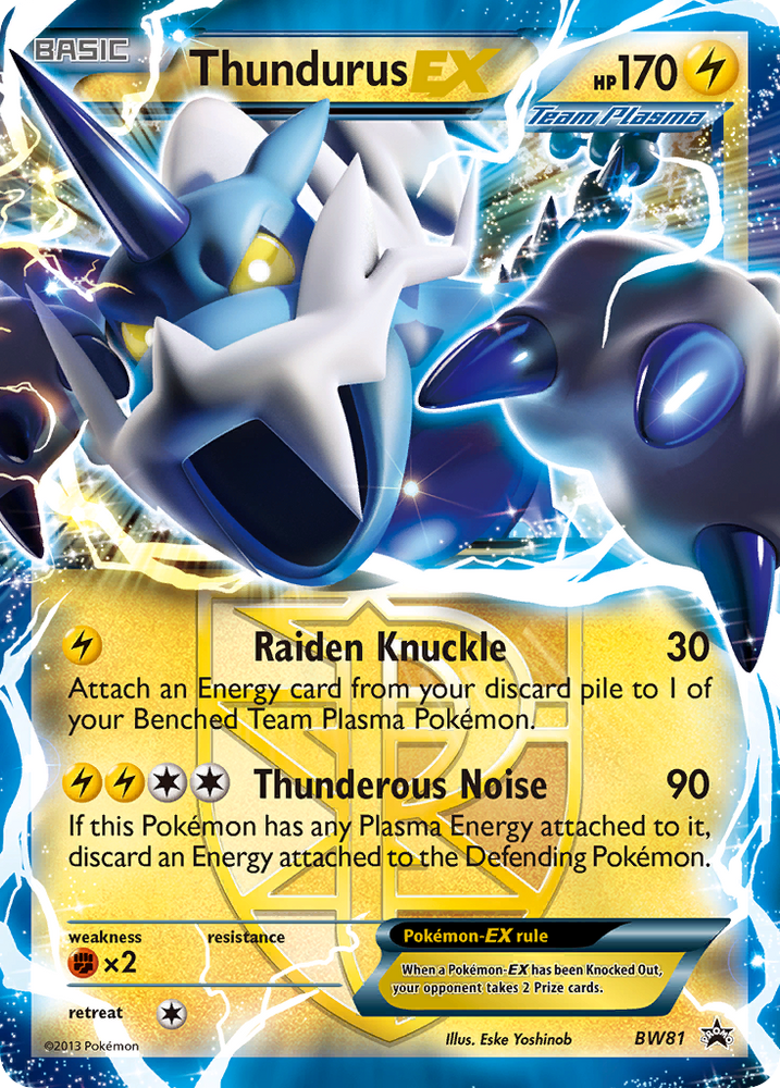 Thundurus EX (BW81) [Black & White: Black Star Promos]