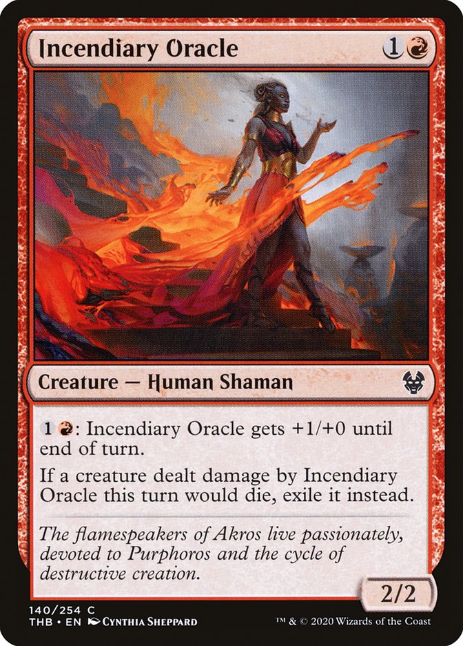 oracle mtg card Incendiary Oracle [Theros Beyond Death]