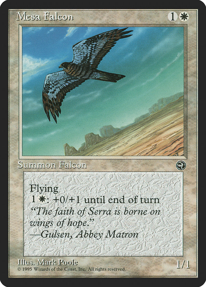 Mesa Falcon (Gulsen Flavor Text) [Homelands]