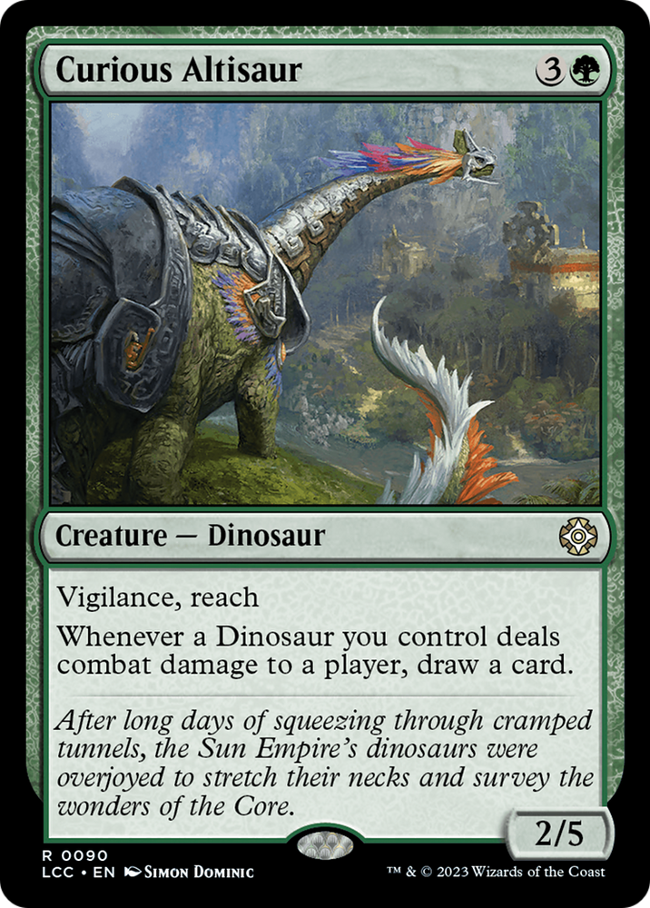mtg dinosaur cards ixalan Rating the new dinosaurs from Lost Caverns of Ixalan (main set) : r/DinosaursMTG