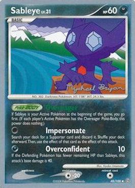 Sableye LV.31 (48/100) (Happy Luck - Mychael Bryan) [World Championships 2010]