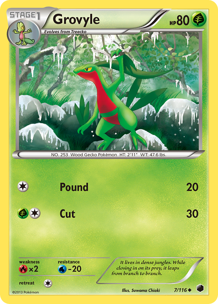 Grovyle (7/116) [Black & White: Plasma Freeze]