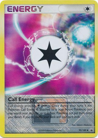 Call Energy (92/100) (League Promo) [Diamond & Pearl: Majestic Dawn]