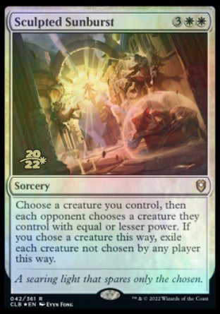 Sculpted Sunburst [Commander Legends: Battle for Baldur's Gate Prerelease  Promos]