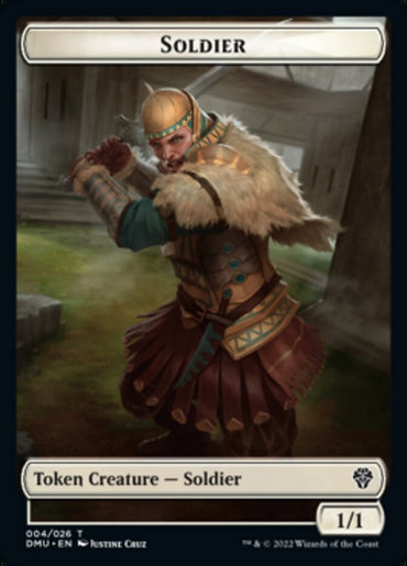 Soldier // Knight Double-Sided Token [Dominaria United Tokens]