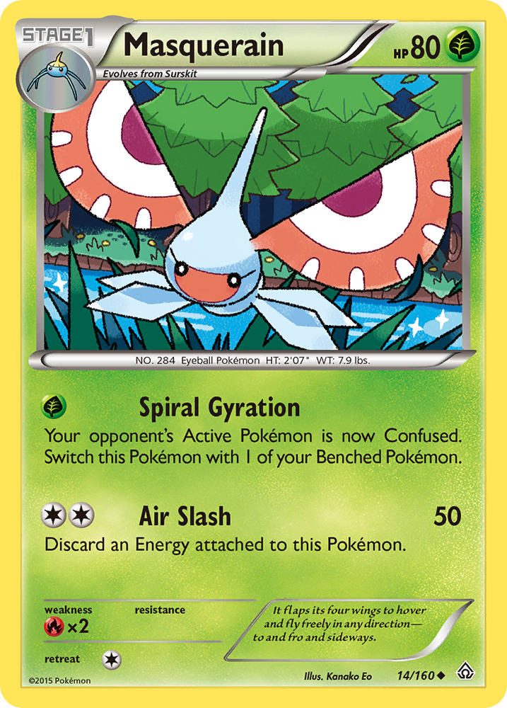 Masquerain (14/160) [XY: Primal Clash]