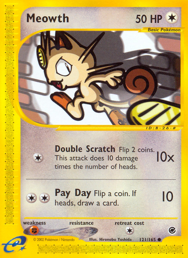 Meowth (121/165) [Expedition: Base Set]