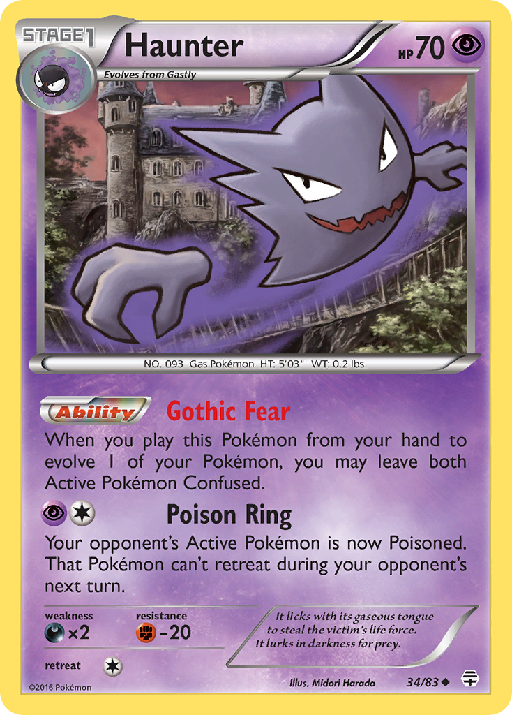 Haunter (34/83) [XY: Generations]