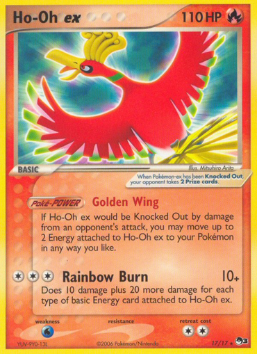 Ho-Oh ex (17/17) (Holo) [POP Series 3]